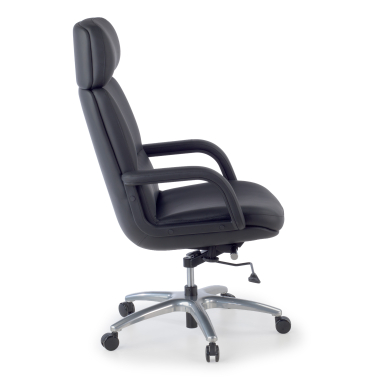 office chair black watson synthetic leather upholstered armrests 4