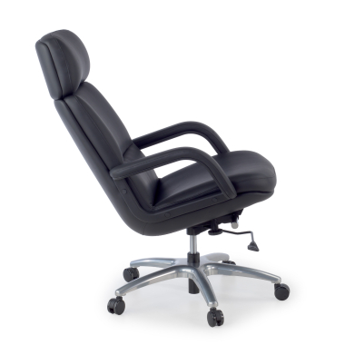 office chair black watson synthetic leather upholstered armrests 5