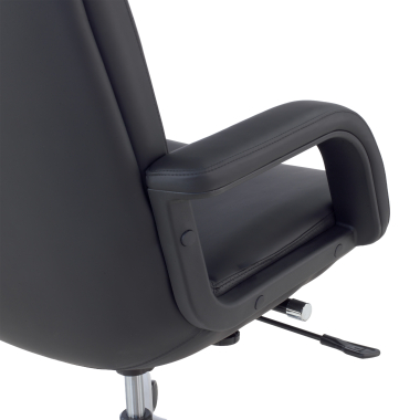 office chair black watson synthetic leather upholstered armrests 7