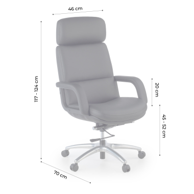 office chair black watson synthetic leather upholstered armrests 12