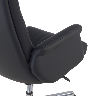 office chair black consul synthetic leather upholstered armrests 6