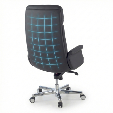 office chair black consul synthetic leather upholstered armrests 7