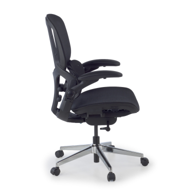 ergonomic chair black erghos one without headrest mesh 3d adjustable armrests double lumbar support 3