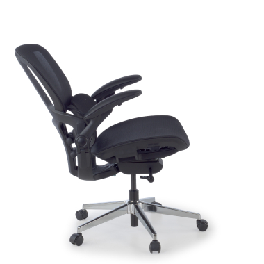 ergonomic chair black erghos one without headrest mesh 3d adjustable armrests double lumbar support 4