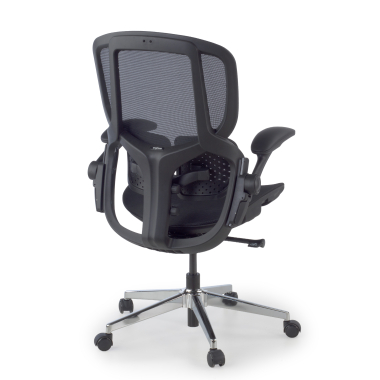ergonomic chair black erghos one without headrest mesh 3d adjustable armrests double lumbar support 11