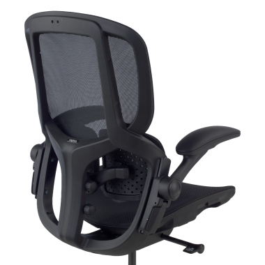 ergonomic chair black erghos one without headrest mesh 3d adjustable armrests double lumbar support 13