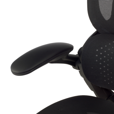 ergonomic chair black erghos one without headrest mesh 3d adjustable armrests double lumbar support 14