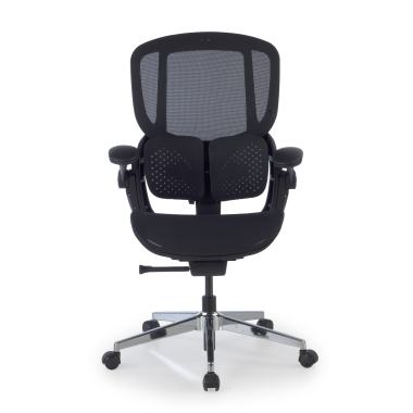 ergonomic chair black erghos one without headrest mesh 3d adjustable armrests double lumbar support 5