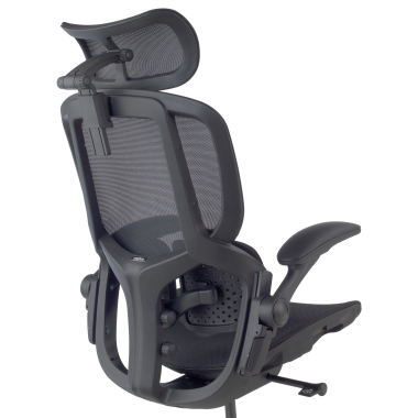 ergonomic chair black erghos one with headrest mesh 3d adjustable armrests double lumbar support headrest 14
