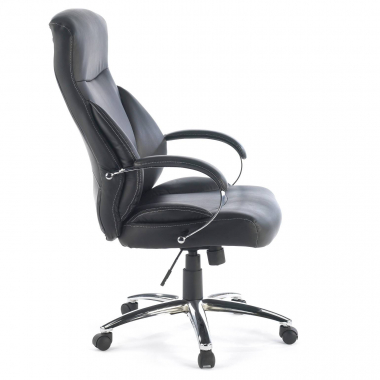 office chair black gouda synthetic leather upholstered armrests 4