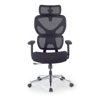 ergonomic chair black erghos air fabric 3d adjustable armrests lumbar support headrest 3