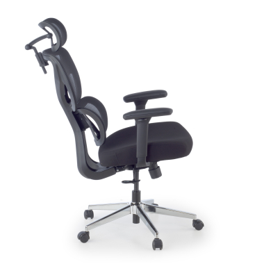 ergonomic chair black erghos air fabric 3d adjustable armrests lumbar support headrest 5