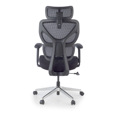 ergonomic chair black erghos air fabric 3d adjustable armrests lumbar support headrest 8