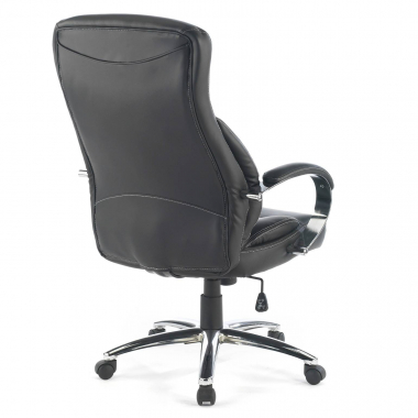office chair black gouda synthetic leather upholstered armrests 7