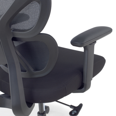 ergonomic chair black erghos air fabric 3d adjustable armrests lumbar support headrest 9
