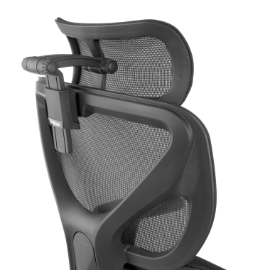 ergonomic chair black erghos air fabric 3d adjustable armrests lumbar support headrest 10