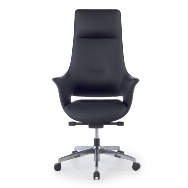 office chair black dortmund synthetic leather upholstered armrests 3