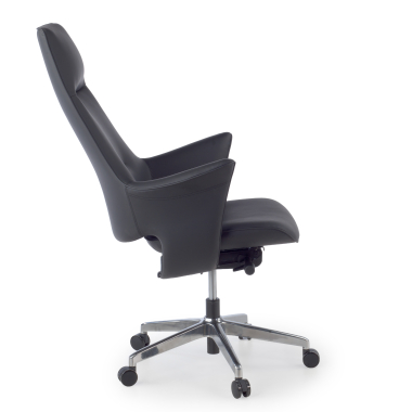 office chair black dortmund synthetic leather upholstered armrests 5