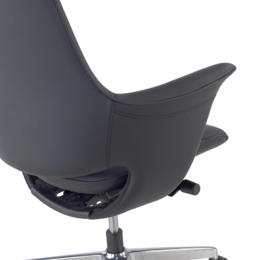 office chair black dortmund synthetic leather upholstered armrests 11