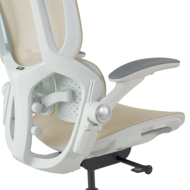 ergonomic chair beige erghos one without headrest mesh 3d adjustable armrests double lumbar support 14