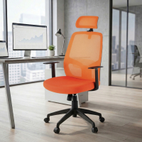 Argos office chair with headrest, breathable mesh