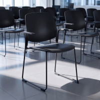 Visitor chair Nadya with armrests, stackable