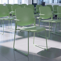 Visitor chair Nadya with armrests, stackable