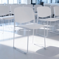 Visitor chair Nadya, stackable and very practical