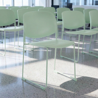 Visitor chair Nadya, stackable and very practical