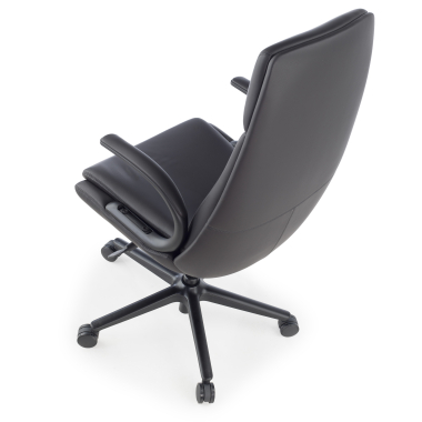 office chair black kronberg synthetic leather upholstered armrests 10