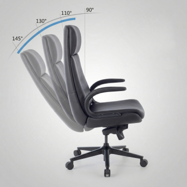office chair black kronberg synthetic leather upholstered armrests 7