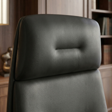 office chair black kronberg synthetic leather upholstered armrests 12