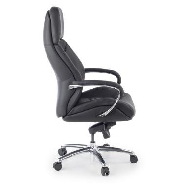 office chair black regent synthetic leather upholstered armrests 3