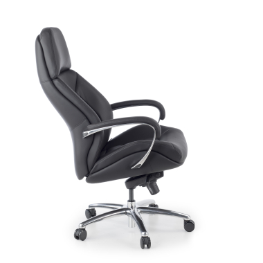 office chair black regent synthetic leather upholstered armrests 8