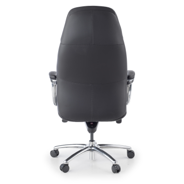 office chair black regent synthetic leather upholstered armrests 7