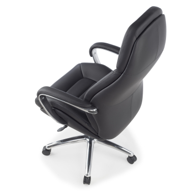 office chair black regent synthetic leather upholstered armrests 9
