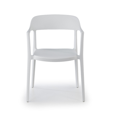 visitor chair white riga plastic no armrests 3