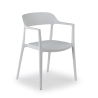 Conference chair with armrests Riga, 4 legs, stackable