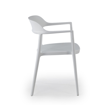 visitor chair white riga plastic no armrests 4