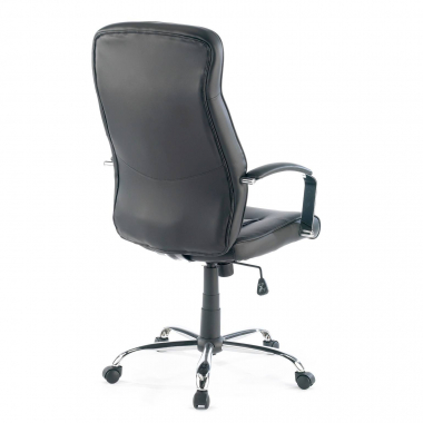 office chair black glencoe synthetic leather upholstered armrests 7