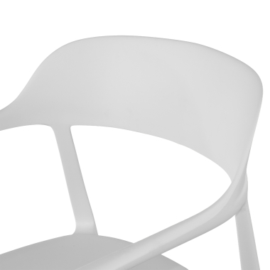 visitor chair white riga plastic no armrests 5