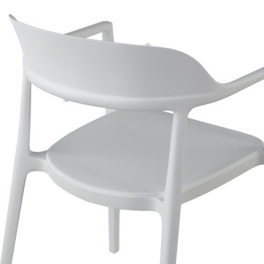 visitor chair white riga plastic no armrests 6