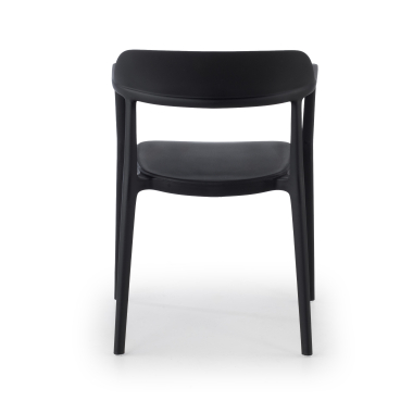 visitor chair black riga plastic no armrests 9