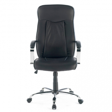 office chair black glencoe synthetic leather upholstered armrests 3