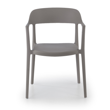 visitor chair gray riga plastic no armrests 3