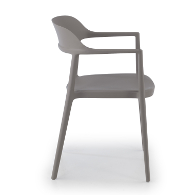 visitor chair gray riga plastic no armrests 4