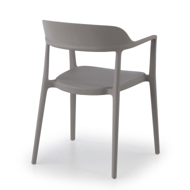 visitor chair gray riga plastic no armrests 9