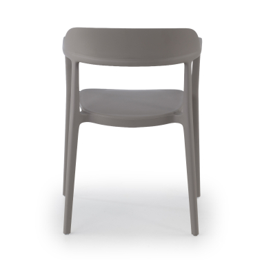 visitor chair gray riga plastic no armrests 8