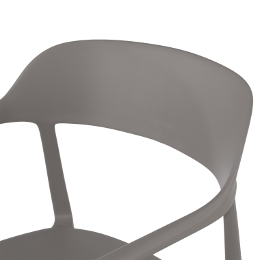 visitor chair gray riga plastic no armrests 5