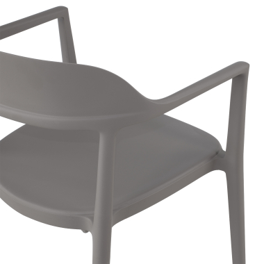 visitor chair gray riga plastic no armrests 7